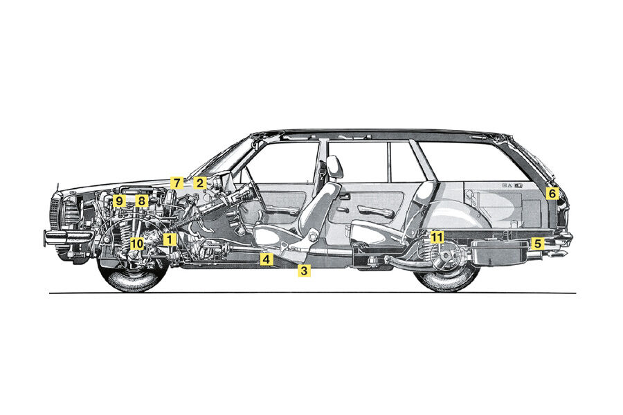 Mercedes-Benz 280 TE, YT0311, Igelbild