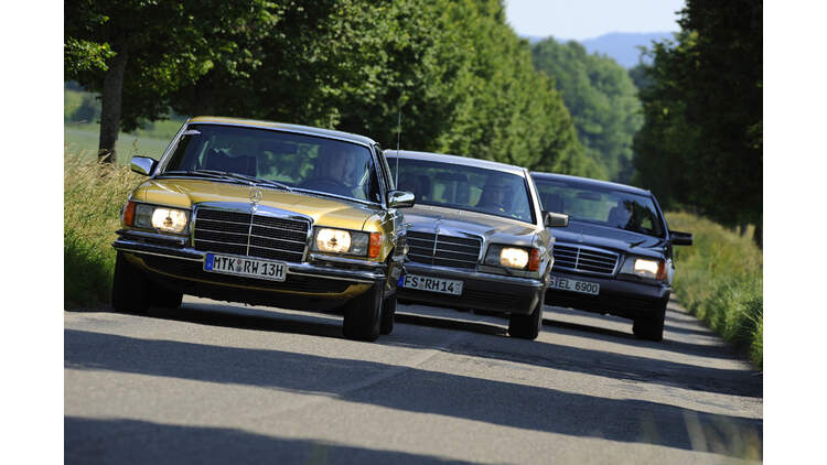 Mercedes Benz S Klasse Drei Generationen Im Fahrbericht Auto Motor Und Sport