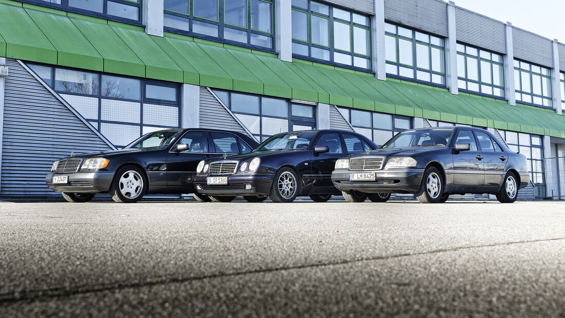 Mercedes-Benz 500 SEL, Mercedes-Benz E 280 Avantgarde, Mercedes-Benz C 220 Elegance, Exterieur