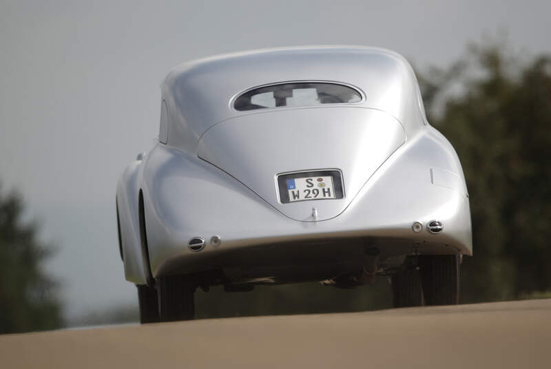 Mercedes-Benz 540 K Stromlinienwagen, Heckansicht