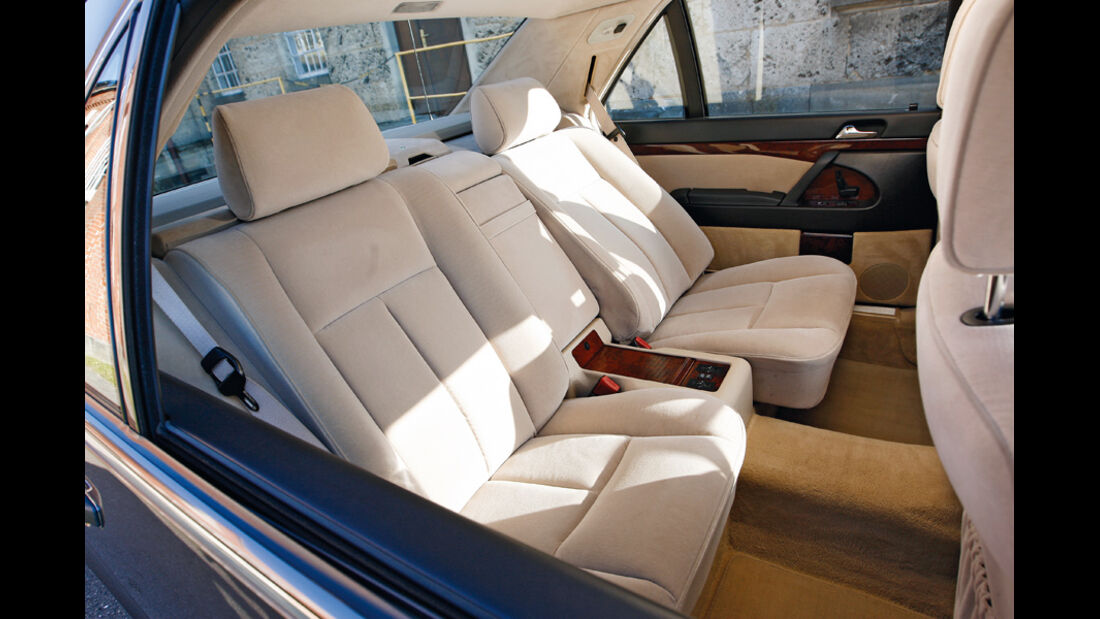 Mercedes-Benz 600 SEL, Sitze, Innenraum