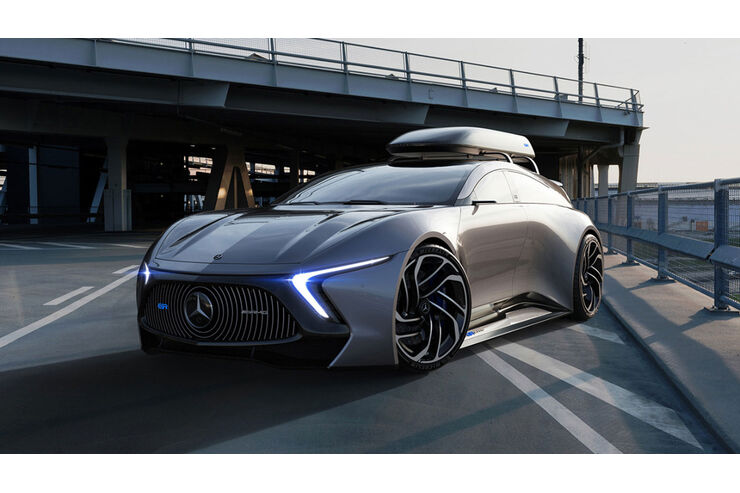 Mercedes Amg Eqr Hyper Shooting Brake Vs Tesla Auto Motor Und Sport
