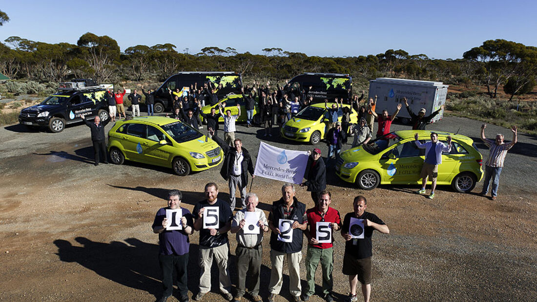 Mercedes-Benz F-Cell World Drive, Mercedes B-Klasse F-Cell, Tag 37, Balladonia-Boondi Rock