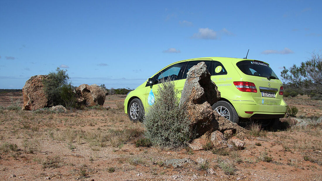 Mercedes-Benz F-Cell World Drive, Mercedes B-Klasse F-Cell, Tag 37, Balladonia-Boondi Rock