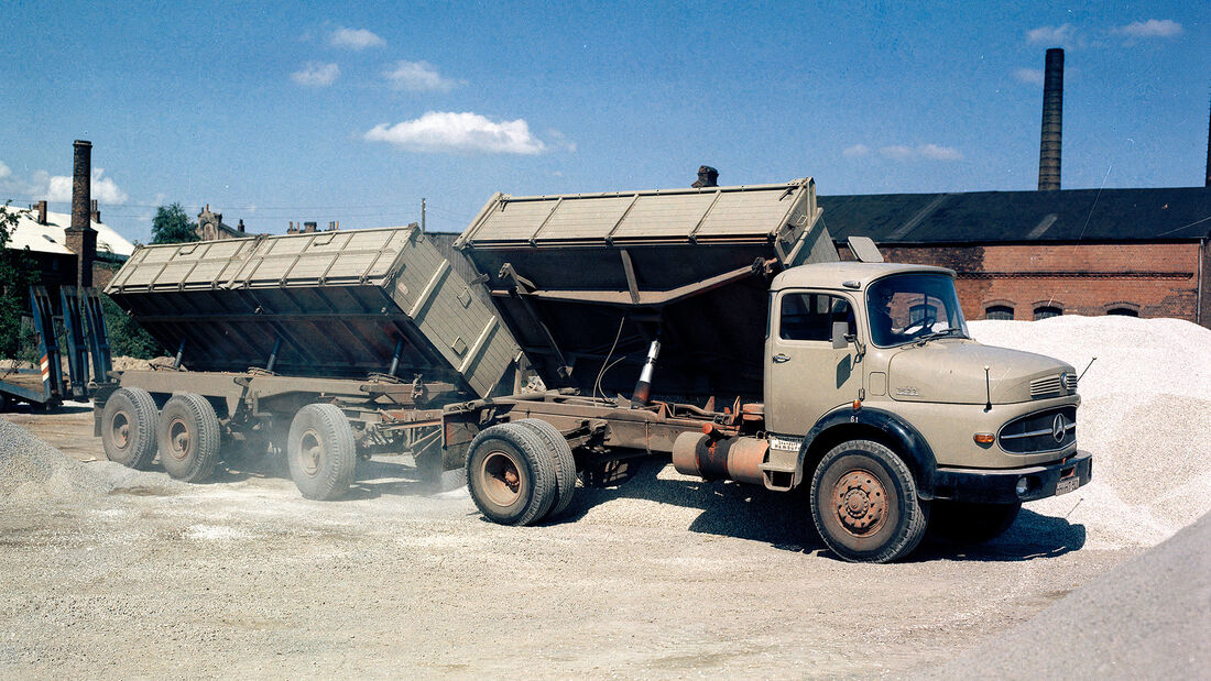 Mercedes-Benz LAK 1623 (1969) 3-Seiten-Kipper Kurzhauber