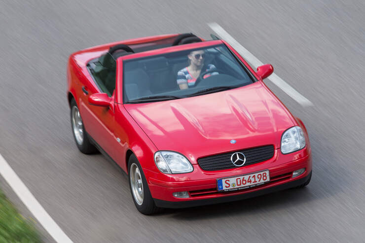 Klappdach Pionier Ab 3 500 Mercedes Slk R170 Fahrbericht Auto Motor Und Sport