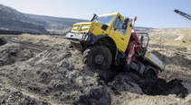 Mercedes-Benz Unimog hochgeländegängig Euro VI U 4023/U 5023 - Bau RWE Tagebau Gelände mit Kran