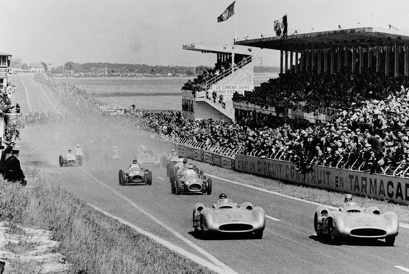 Mercedes-Benz W196 R (1954) Juan Manuel Fangio Karl Kling GP Frankreich