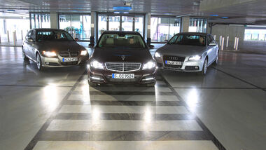 Mercedes C 220 CDI, Audi A4 2.0 TDI, BMW 320d 