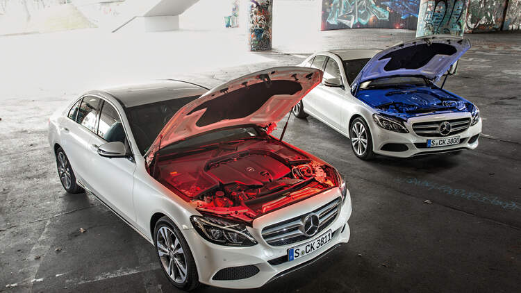 Motorvarianten Vergleich Mercedes C 220 D Und C 250 D Auto Motor Und Sport
