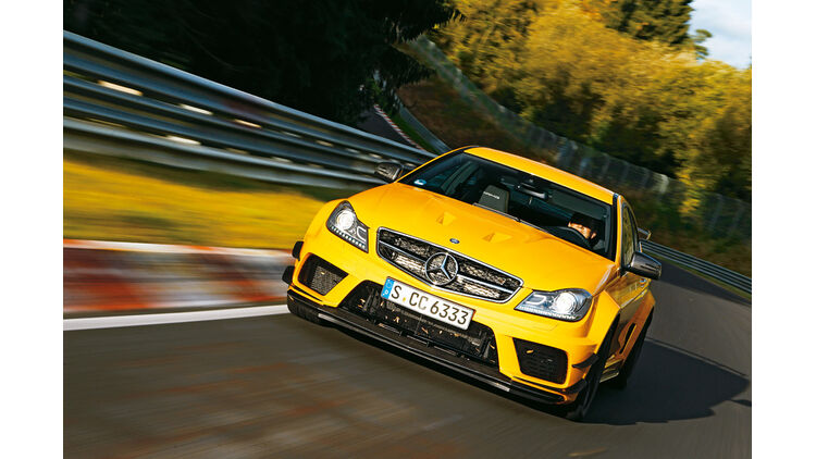 Mercedes C63 Amg Coupe Black Series Schwarzer Serienheld Im Supertest Auto Motor Und Sport