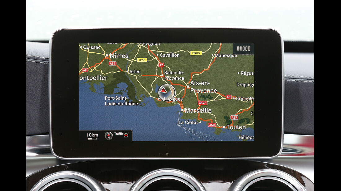 Mercedes C-Klasse, Display, Navigationssystem