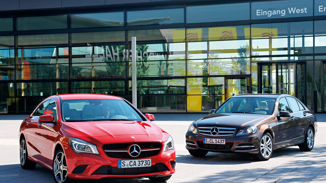 Mercedes Cla 180 Gegen C 180 Jung Dynamisch Oder Klassisch Auto Motor Und Sport