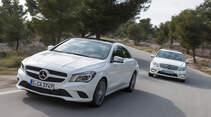 Mercedes CLA 220 CDI, Mercedes C 200 CDI, Frontansicht