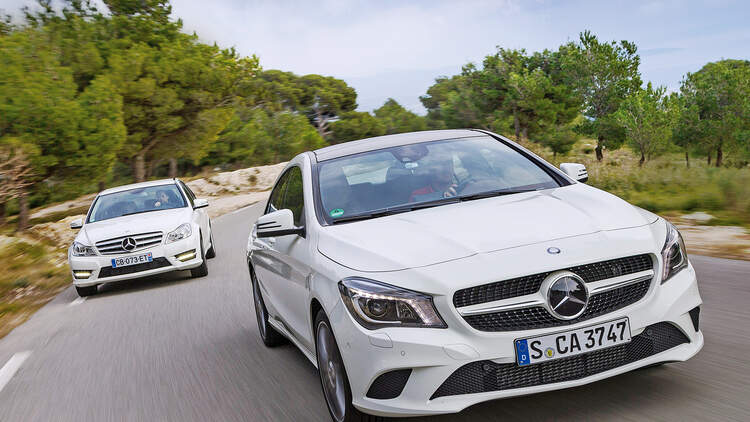 Mercedes Cla 220 Cdi Und C 200 Cdi Im Fahrbericht Bruderkampf Auto Motor Und Sport