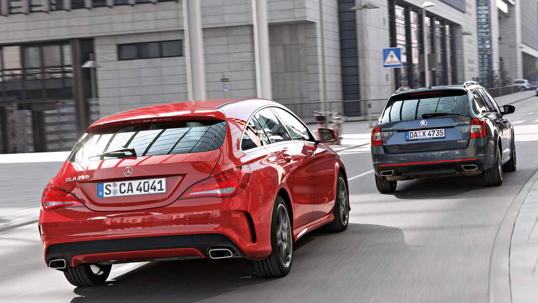 Mercedes CLA 250 Shooting Brake gegen Skoda Octavia Combi RS 2.0 TSI im