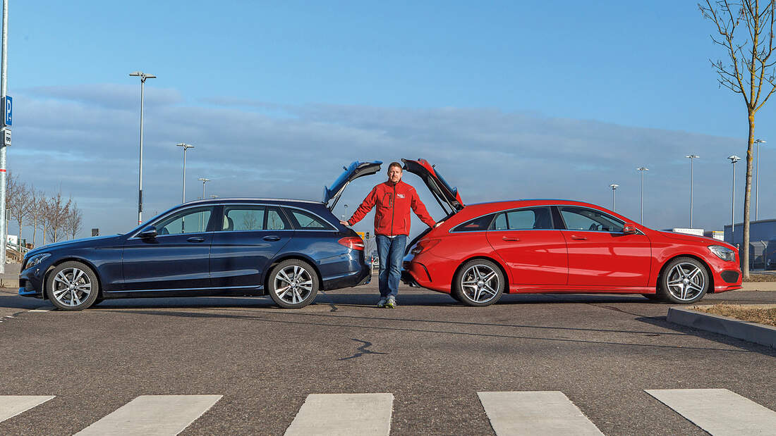 Mercedes CLA Shooting Brake und CKlasse im Vergleich Der Kompakte