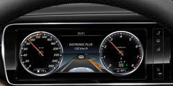 Mercedes Distronic Instrumente Abstandsgrafik ACC