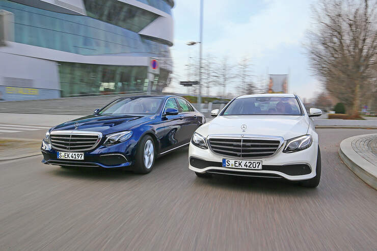 Mercedes E 200 Gegen E 220 D Der Diesel Ist Entspannter Auto Motor Und Sport