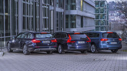 Mercedes E 200 T, Volvo V90, VW Passat Variant 