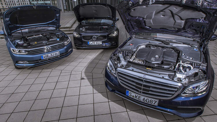 Mercedes E 200 D T Vw Passat 2 0 Tdi Volvo V90 D3 Im Test Auto Motor Und Sport