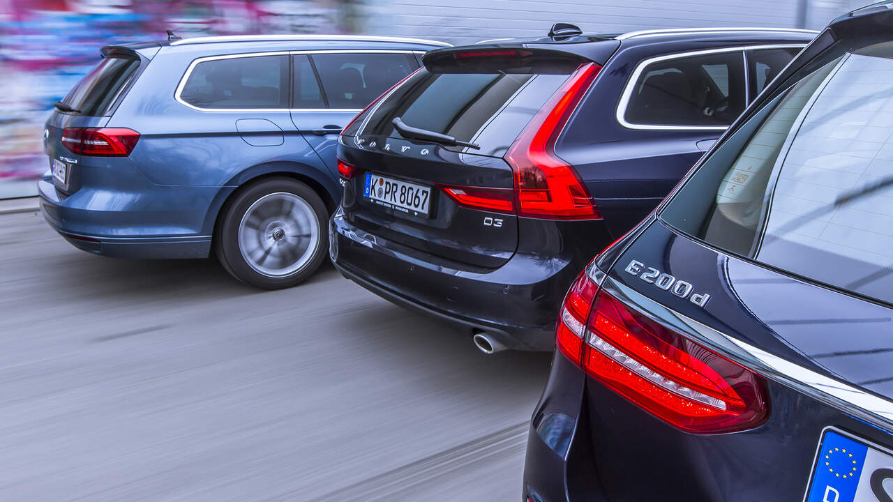 Mercedes E 200 D T Vw Passat 2 0 Tdi Volvo V90 D3 Im Test Auto Motor Und Sport