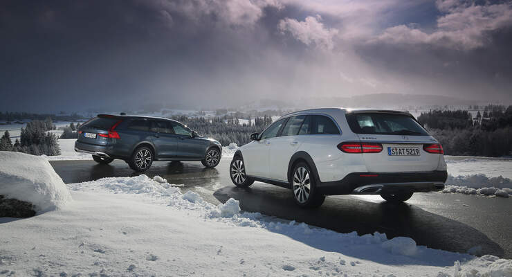 Mercedes E 220 d All-Terrain 4Matic, Volvo V90 Cross Country D4 AWD, Exterieur