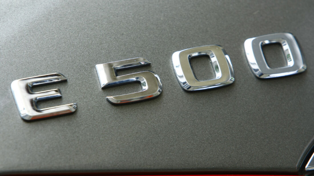 Mercedes E 500 Cabriolet Schriftzug