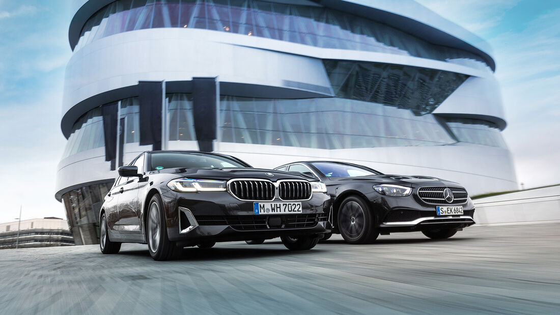 Mercedes E Klasse Und Bmw 5er Im Test Auto Motor Und Sport