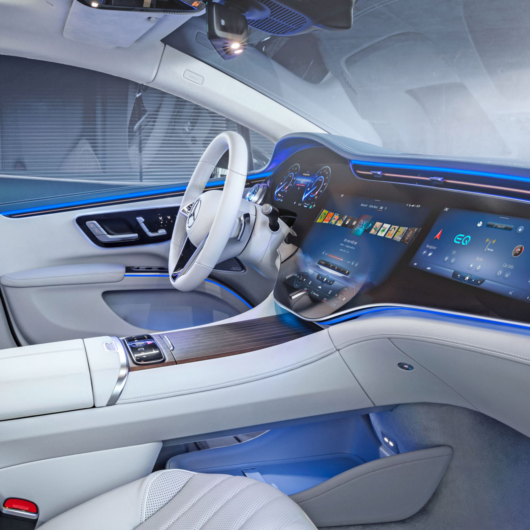 Mercedes EQS Cockpit: KI und Hyperscreen