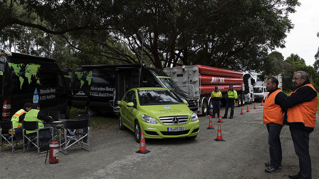 Mercedes F-Cell World Drive, 30. Etappe, Australien Lakes Entrance - Melbourne