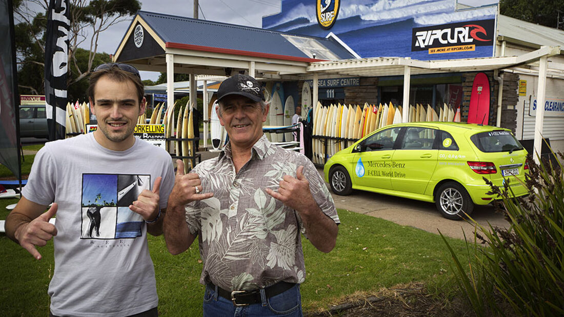 Mercedes F-Cell World Drive, 30. Etappe, Australien Lakes Entrance - Melbourne