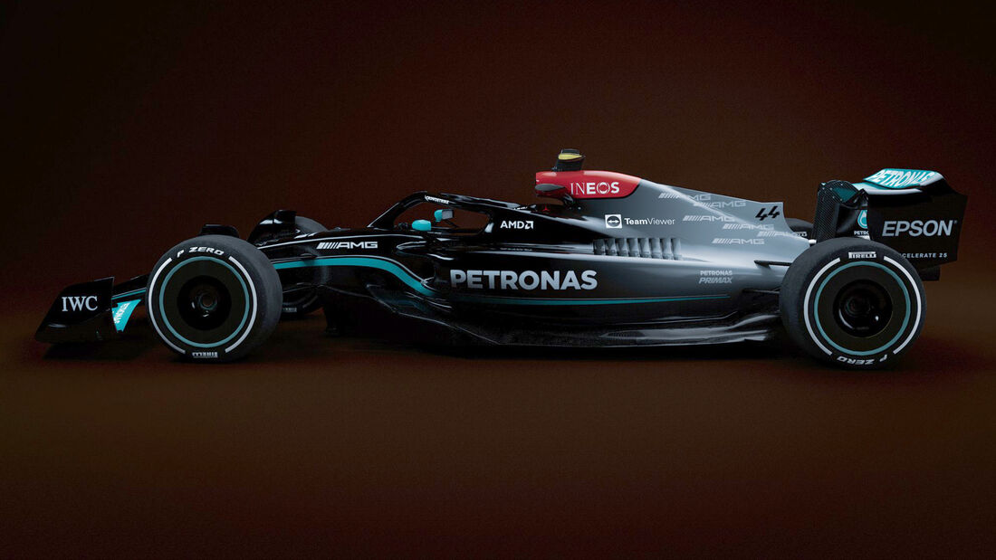 Mercedes - F1-Auto 2022 - Team-Lackierung 