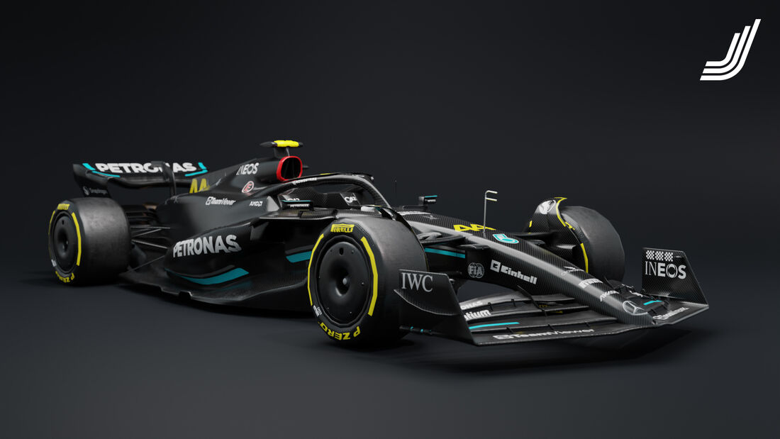 Mercedes - F1-Auto im Carbon-Look - 2023