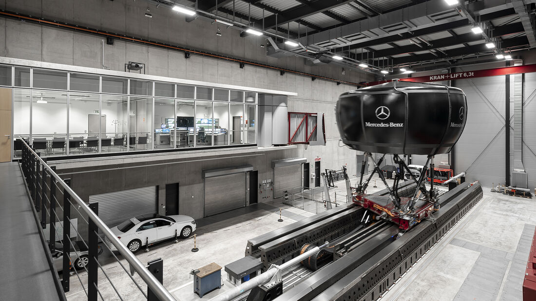 Mercedes Fahrverhaltensentwicklung, Simulator aussen