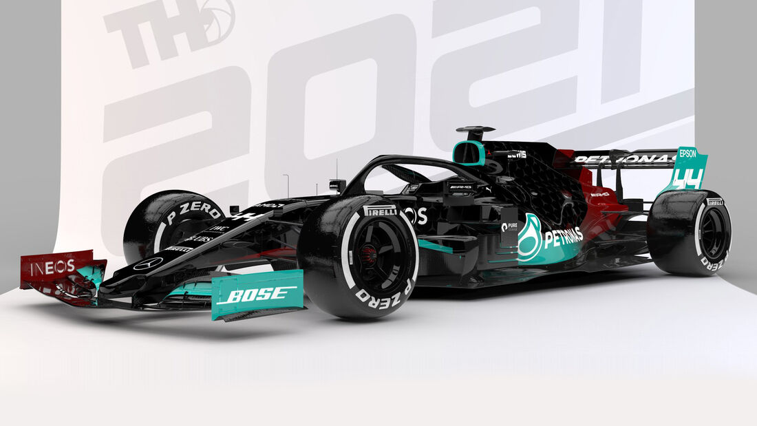 Mercedes - Formel 1 - Livery-Concept 2021 - Tim Holmes Design