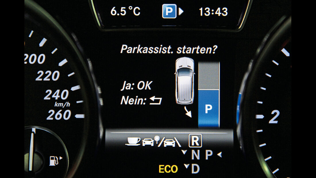 Mercedes GL, Einparktest
