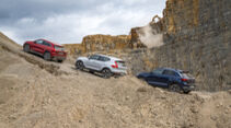 Mercedes GLA 220 d 4Matic, VW T-Roc 2.0 TDI 4Motion, Volvo XC40 D4 AWD, Exterieur