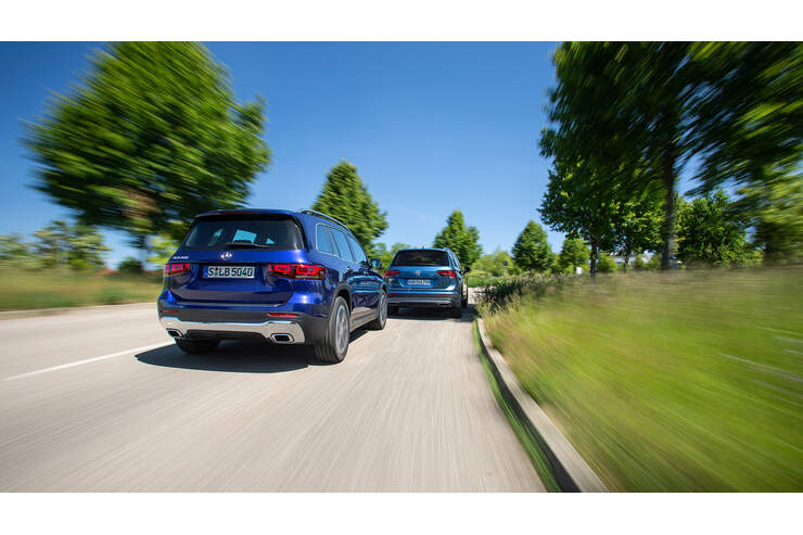 Mercedes Glb 200 Und Vw Tiguan Allspace 1 5 Tsi Im Test Auto Motor Und Sport