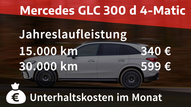 Mercedes GLC 300 d 4Matic, Kosten Realverbrauch, Diesel
