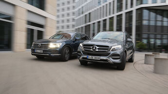 Mercedes GLE 350 d 4Matic, VW Touareg 3.0 TDI V6, Exterieur