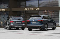 Mercedes GLE 350 d 4Matic, VW Touareg 3.0 TDI V6, Exterieur