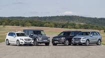 Mercedes GLK, Mercedes ML, Mercedes GL, Mercedes G