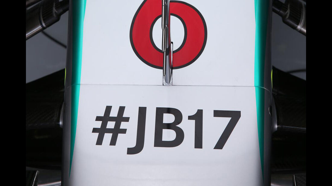 Mercedes - Jules Bianchi-Aufkleber - GP Ungarn 2015