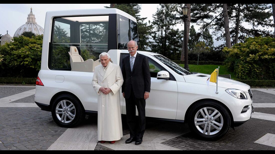 Mercedes ML Papamobil Papst Zetsche
