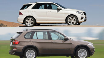 Mercedes ML und BMW X5