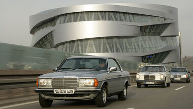 Mercedes-Mittelklasse-Coupés: 250 CE (W 114), 280 CE (C 123), 300 CE (C 124)