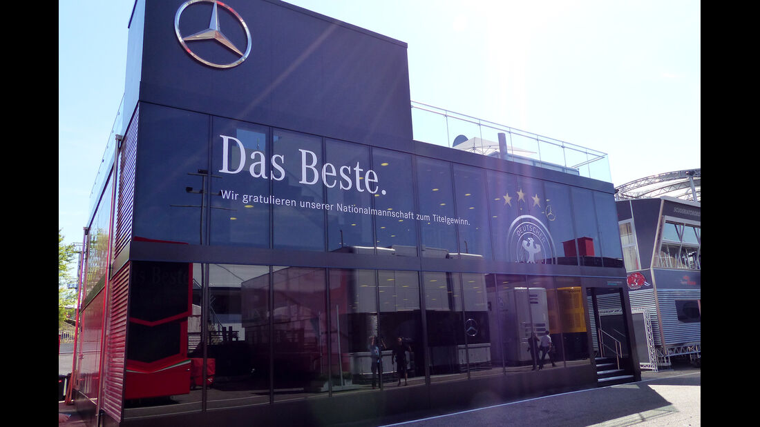 Mercedes-Motorhome - Formel 1 - GP Deutschland - Hockenheim - 17. Juli 2014