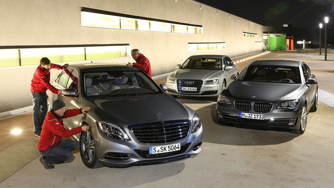 Mercedes S 500 4Matic, Audi A8 4.0 TFSI Quattro, BMW 750i