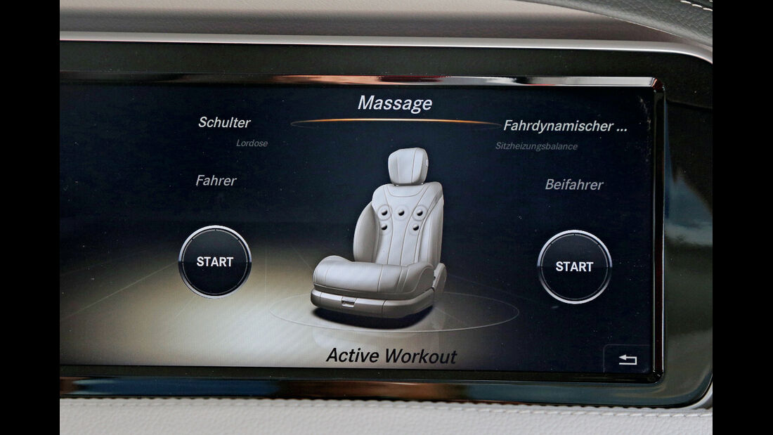 Mercedes S 500 L, Massage-Funktion